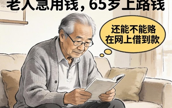 家里老人急用钱，65岁往上还能不能在网上借到款？求懂行的朋友支个招！