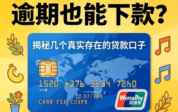 信用卡逾期也能下款?揭秘几个真实存在的贷款口子