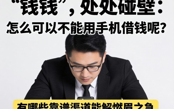 急需用钱却处处碰壁？怎么可以不能用手机借钱呢？有哪些靠谱渠道能解燃眉之急？