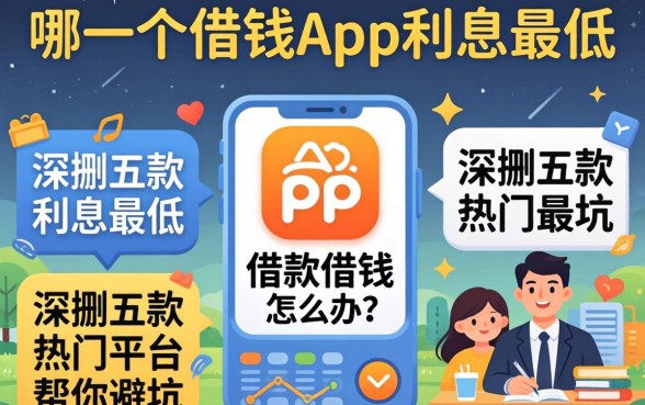 急需用钱怎么办？哪一个借款app利息最低？深扒五款热门平台帮你避坑