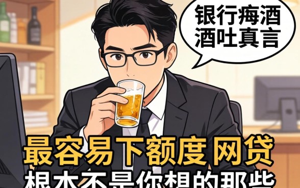 银行经理酒后吐真言：最容易下额度的网贷根本不是你想的那些