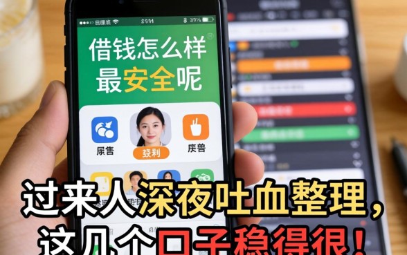 手机借钱怎么样最安全呢?过来人深夜吐血整理,这几个口子稳得很!