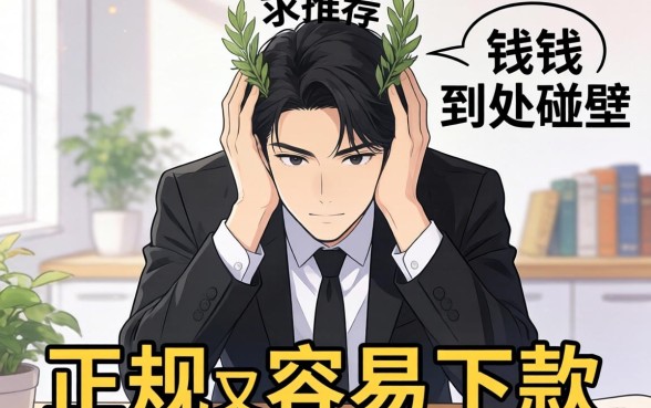急需用钱到处碰壁？求推荐几个正规又容易下款的平台！