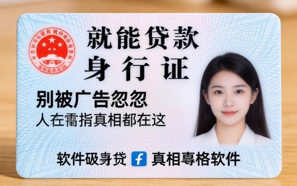 什么软件用身份证就能贷款？别被广告忽悠，真相都在这