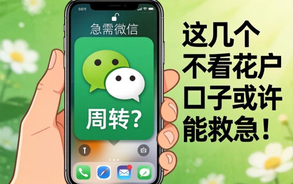 手持iPhone却急需微信周转？这几个不看花户的口子或许能救急！