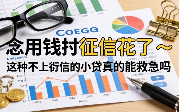 急用钱但征信花了，这种不上征信的小贷真的能救急吗？