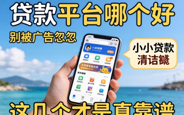 小的贷款平台哪个好?别被广告忽悠,这几个才是真靠谱