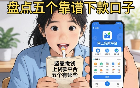 手头紧想借钱?手机app网上贷款平台有哪些?盘点五个靠谱下款口子