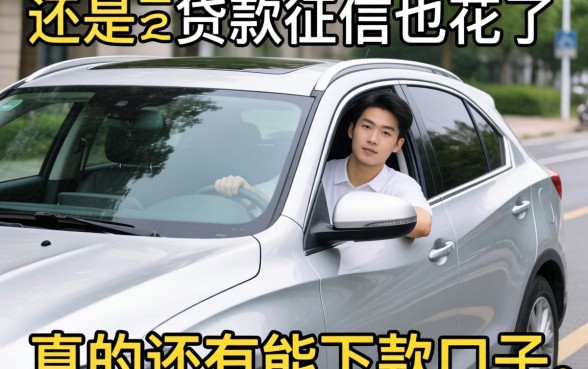 车子还在还贷中，征信也花了，真的还有能下款的口子吗？
