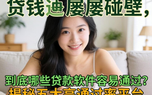 急需用钱却屡屡碰壁？到底哪些贷款软件容易通过？揭秘五大高通过率平台