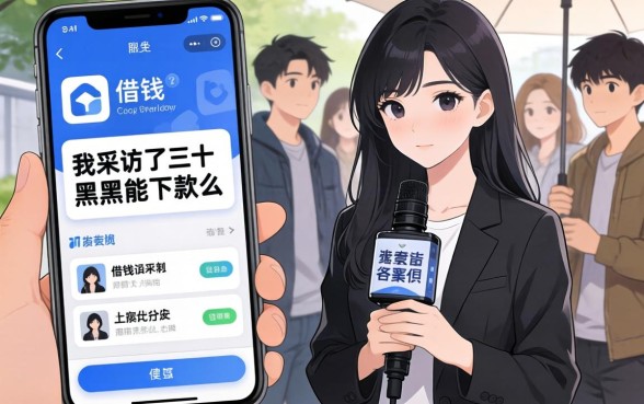 手机借钱App黑户能下款么？我采访了三十个人，答案很扎心
