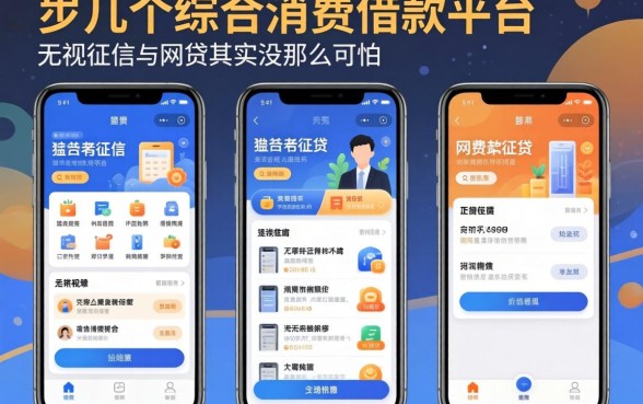 我试了几个综合消费借款平台，发现无视征信的网贷其实没那么可怕