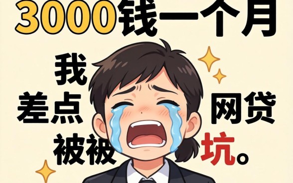 借3000块钱一个月，我差点被网贷坑哭了