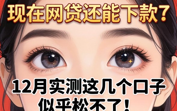 眼看就要过年了，现在网贷还能下款吗？12月份实测这几个口子似乎松了不少！