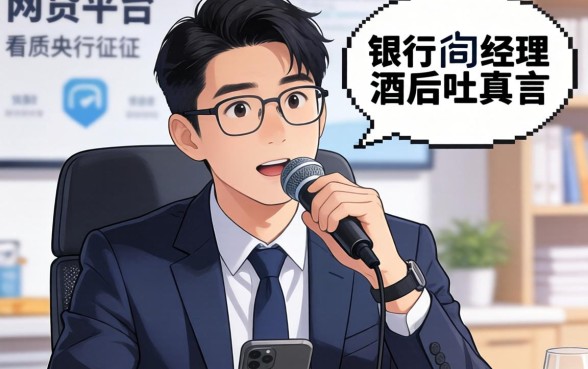 哪个网贷平台不看央行征信的？银行经理酒后吐真言