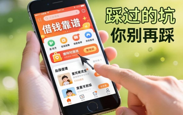 在手机哪里可以借钱的软件靠谱？我踩过的坑你别再踩