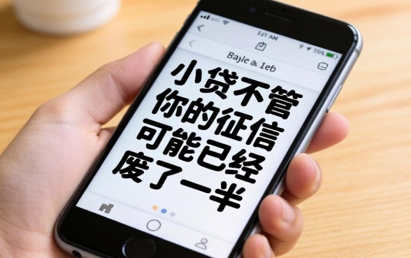 手机上的小贷不管，你的征信可能已经废了一半