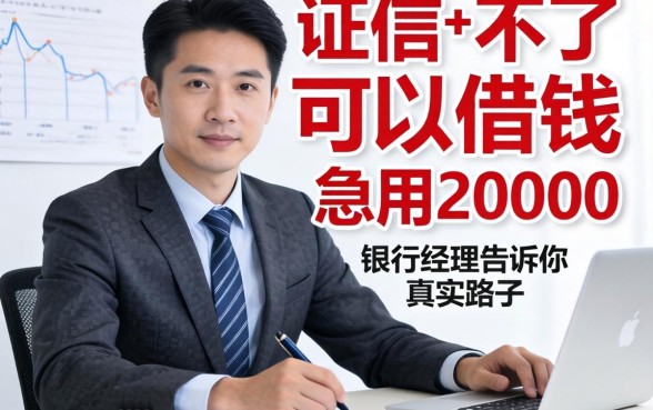 征信不好哪里可以借钱急用20000？银行经理告诉你真实路子