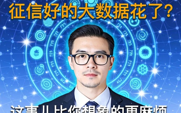 征信好的大数据花了？这事儿比你想象的更麻烦