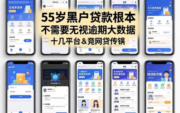 我试了十几个平台,发现55岁黑户贷款根本不需要无视逾期大数据的网贷软件