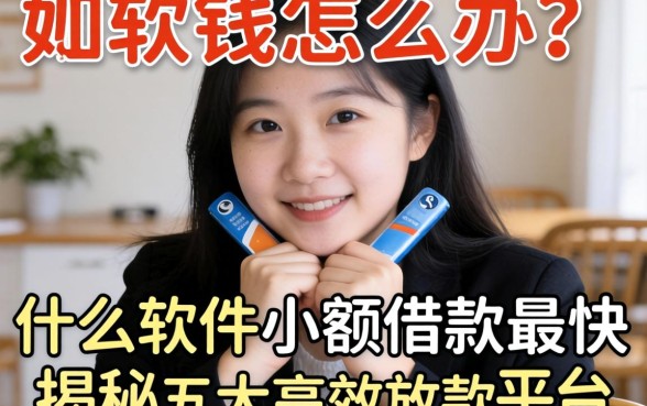 急需用钱怎么办?什么软件小额借款最快?揭秘五大高效放款平台