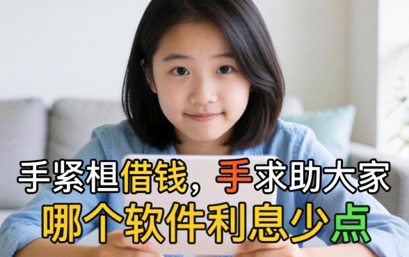 手头紧想借钱，求助大家哪个软件利息少点？