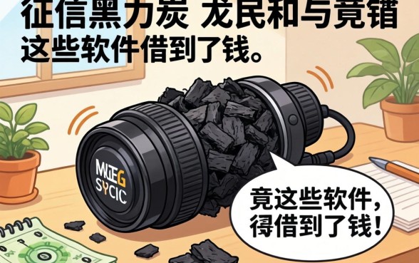 我征信黑成炭,竟在这些软件借到了钱