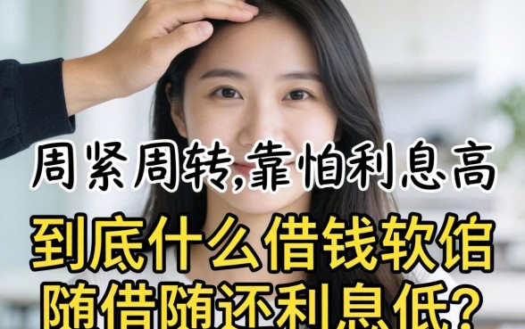 手头紧想周转却怕利息高？到底什么借钱软件随借随还利息低？这几款靠谱平台值得收藏