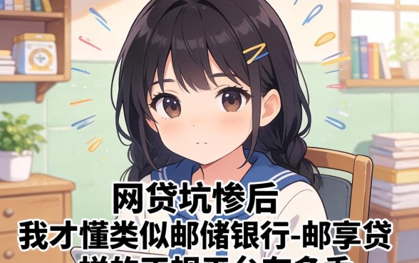 被网贷坑惨后，我才懂类似邮储银行-邮享贷一样的正规平台有多香