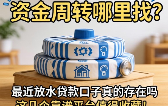 急需资金周转哪里找?2026最近放水贷款口子真的存在吗?这几个靠谱平台值得收藏!