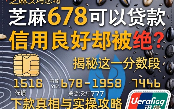 芝麻分678可以贷款吗？信用良好却被拒？揭秘这一分数段的下款真相与实操攻略
