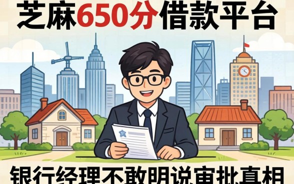 芝麻650分的借款平台:银行经理不敢明说的审批真相
