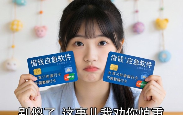 未成年借钱应急软件不需要银行卡?别傻了,这事儿我劝你慎重