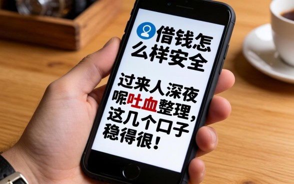 手机借钱怎么样最安全呢?过来人深夜吐血整理,这几个口子稳得很!