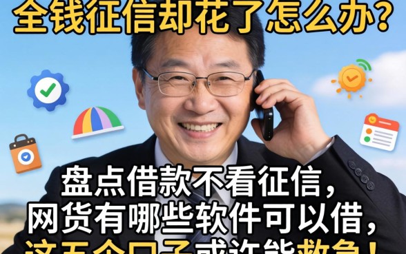 急需用钱征信却花了怎么办？盘点借款不看征信的网贷有哪些软件可以借，这五个口子或许能救急！