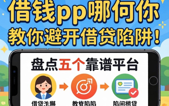 手机上借钱pp是哪个？盘点五个靠谱平台，教你避开借贷陷阱！
