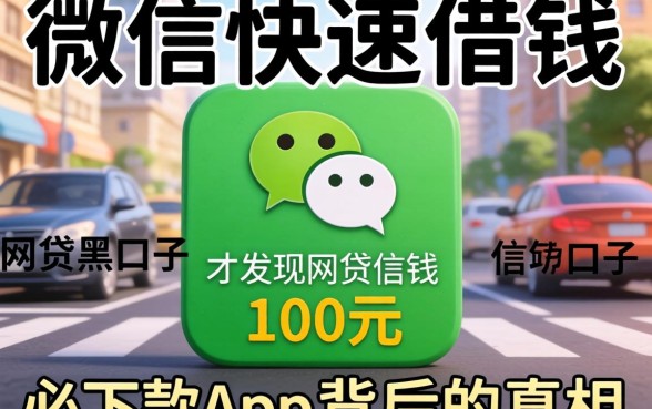 我试了微信快速借钱100元,才发现网贷黑口子必下款app背后的真相