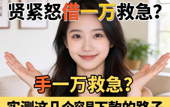 手头紧想借一万救急？实测这几个容易下款的路子分享