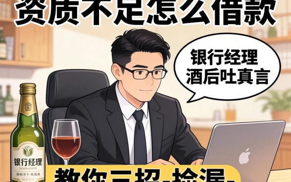 综合资质不足怎么借款？银行经理酒后吐真言，教你三招-捡漏-