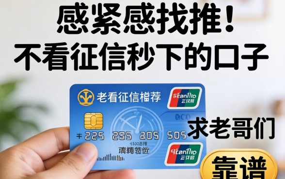 手头紧想找那种不看征信秒下的口子,求老哥们推荐几个靠谱的!