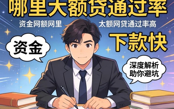急需资金周转?哪里的大额网贷通过率高且下款快?深度解析助你避坑
