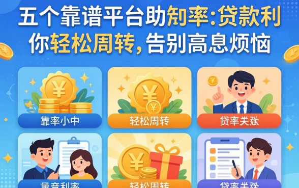 有什么利率小的贷款?五个靠谱平台助你轻松周转,告别高息烦恼