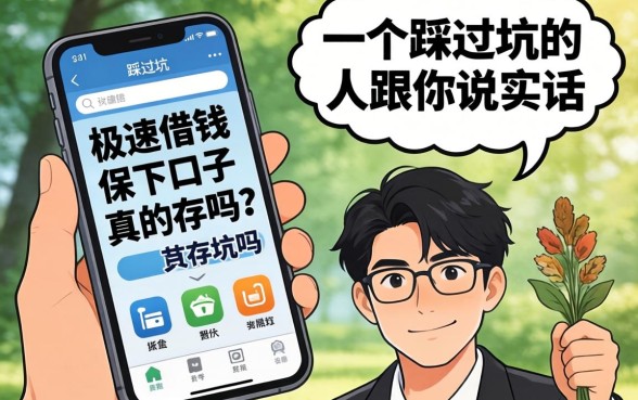手机极速借钱保下口子真的存在吗？一个踩过坑的人跟你说实话