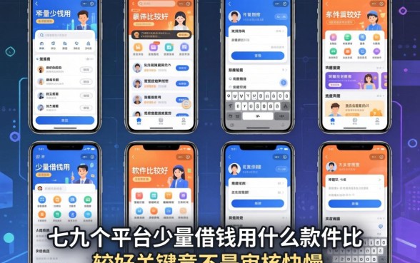我试了七八个平台，发现手机上少量借钱用什么软件比较好，关键竟不是审核快慢