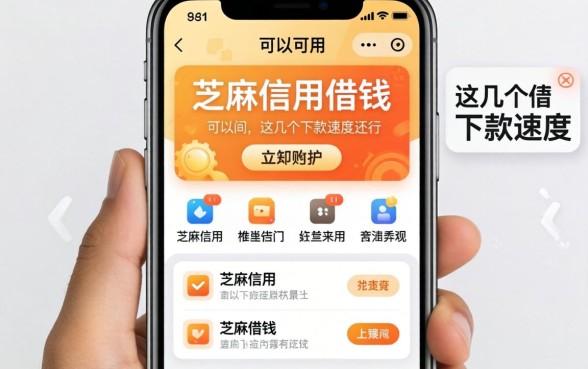 实测可以用芝麻信用借钱的app，这几个下款速度还行