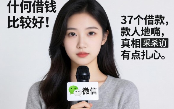 微信什么借钱比较好？我采访了37个借款人，真相有点扎心