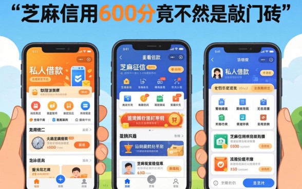 我试了几个私人借款不看征信的平台,发现芝麻信用600分竟然是敲门砖