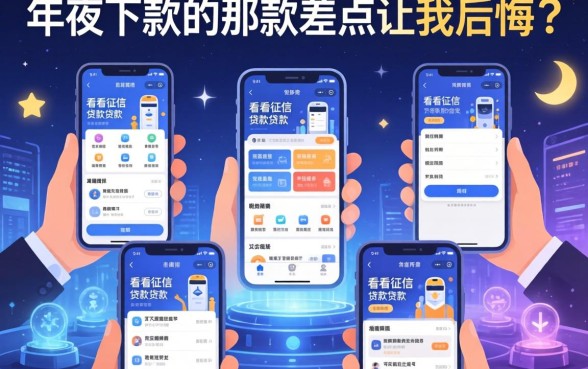 我试了五款不看征信的贷款软件，半夜下款的那款差点让我后悔莫及