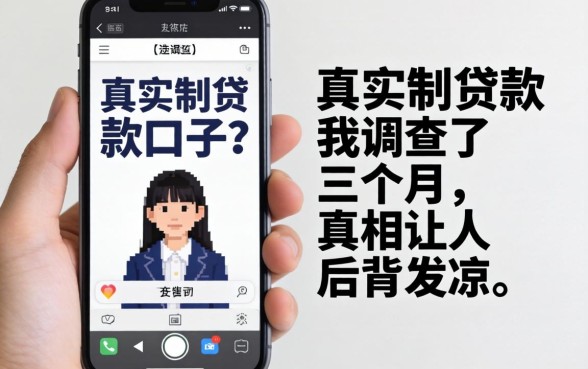 手机不是实名制贷款口子？我调查了三个月，真相让人后背发凉