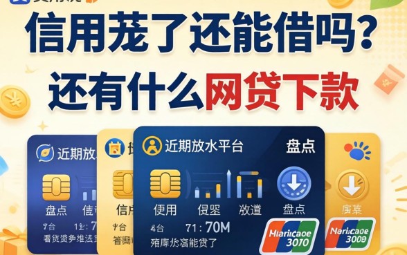 信用花了还能借吗？还有什么网贷下款的？盘点五个近期放水平台